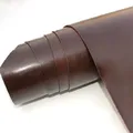 Rindsleder genarbt pflanzlich gegerbt 1,2 bis 2,0 mm Dicke – Farbe Coffee 2.0mm Thick