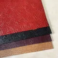 Rindsleder Gras Blumenmuster 20 x 30 cm für DIY Taschen – 6