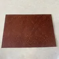 Rindsleder Gras Blumenmuster 20 x 30 cm für DIY Taschen – Farbe T10