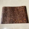 Rindsleder Gras Blumenmuster 20 x 30 cm für DIY Taschen – Farbe T20