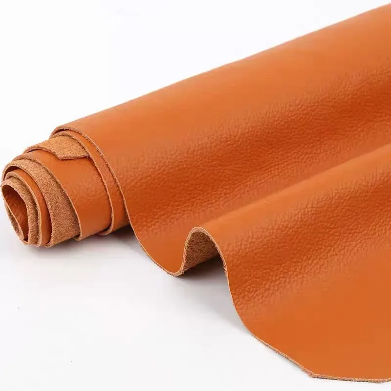 Rindsleder Orange Weich Ganzes Stück DIY Lederwaren