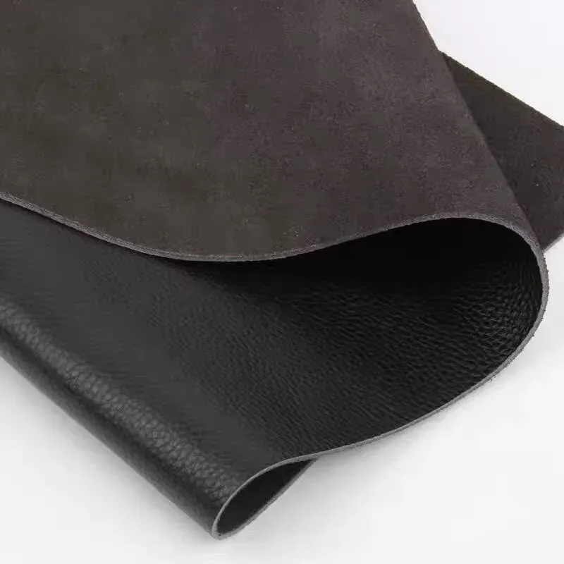 Rindsleder schwarz 1,2 mm Dicke 20 x 20 cm für Sofa