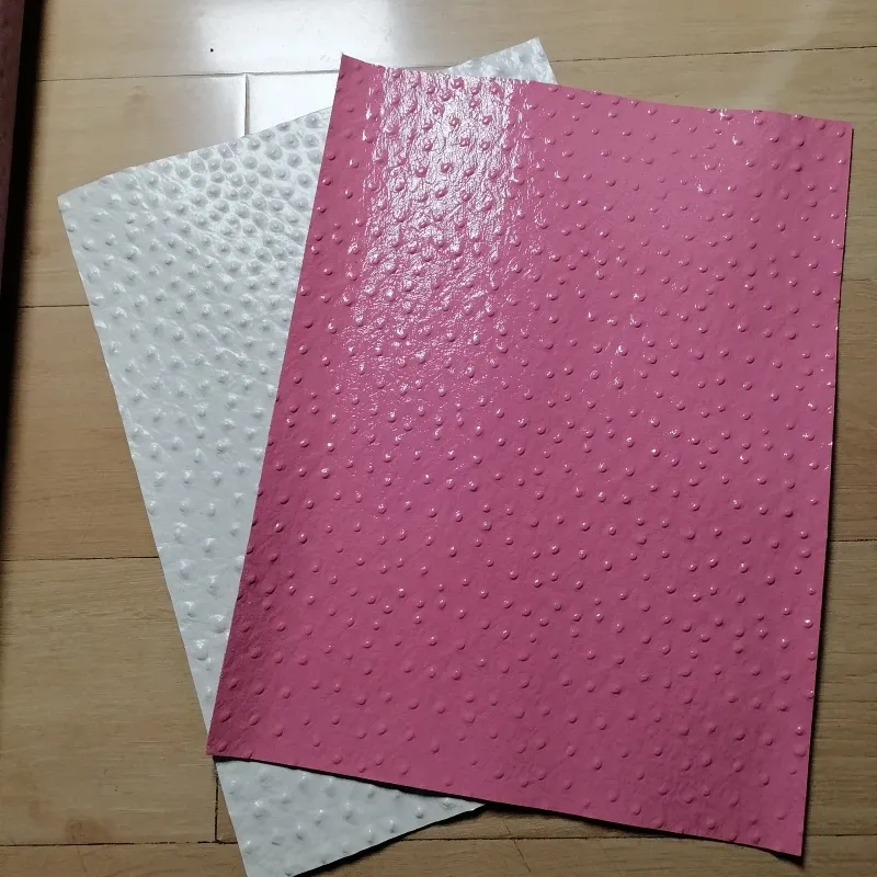 Rindsleder Straußenoptik 1,2 mm Dicke 20 x 30 cm für Taschen