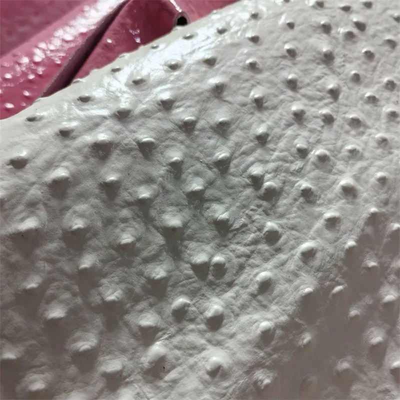 Rindsleder Straußenoptik 1,2 mm Dicke 20 x 30 cm für Taschen