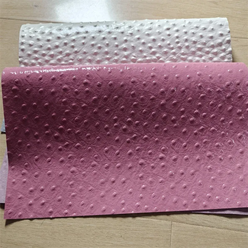 Rindsleder Straußenoptik 1,2 mm Dicke 20 x 30 cm für Taschen
