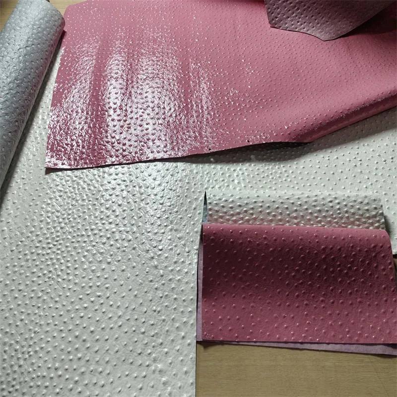 Rindsleder Straußenoptik 1,2 mm Dicke 20 x 30 cm für Taschen