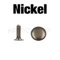 Runde Nieten Einzel Kappe 5 bis 10 mm für Leder Gürtel Hut Schuhe – Farbe Nickel