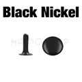 Runde Nieten Einzel Kappe 5 bis 10 mm für Leder Gürtel Hut Schuhe – Farbe Black Nickel