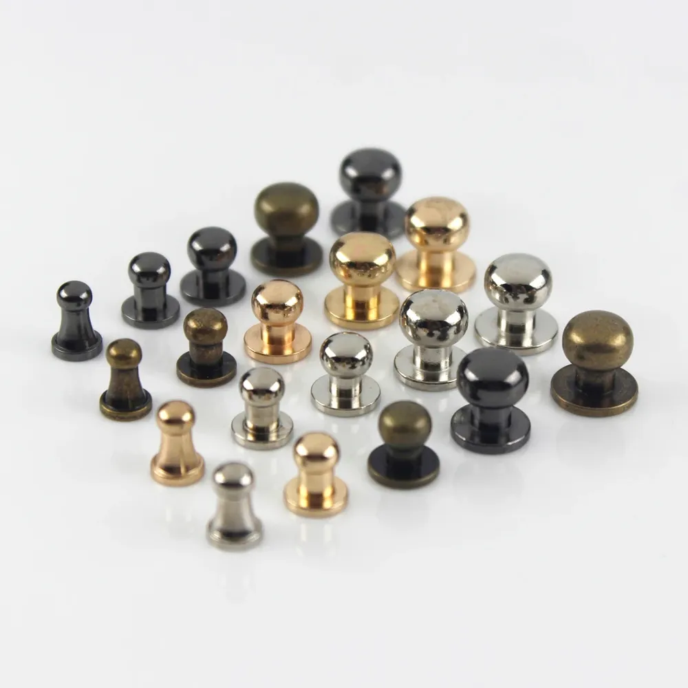 Sam Brown Knöpfe mit Schraubverschluss 6x4mm bis 10x8mm 10 Stück