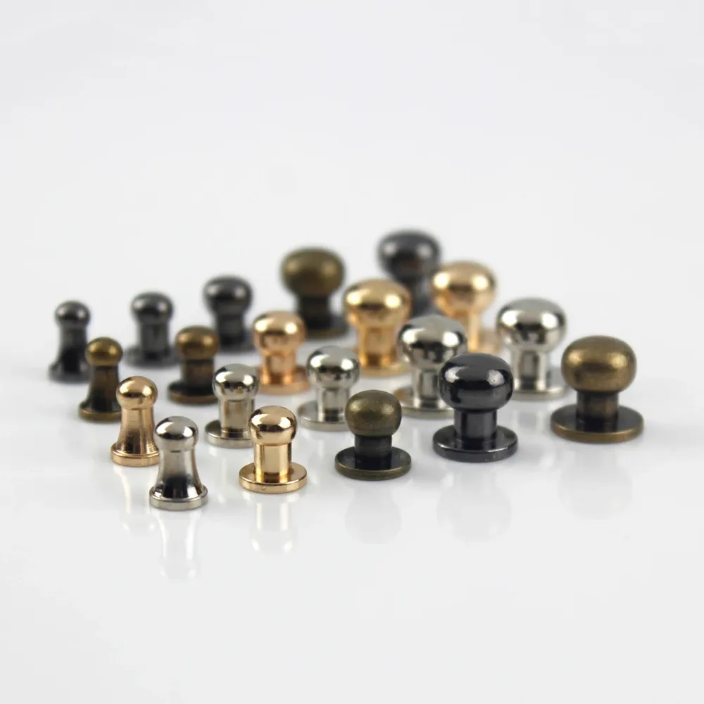 Sam Brown Knöpfe mit Schraubverschluss 6x4mm bis 10x8mm 10 Stück