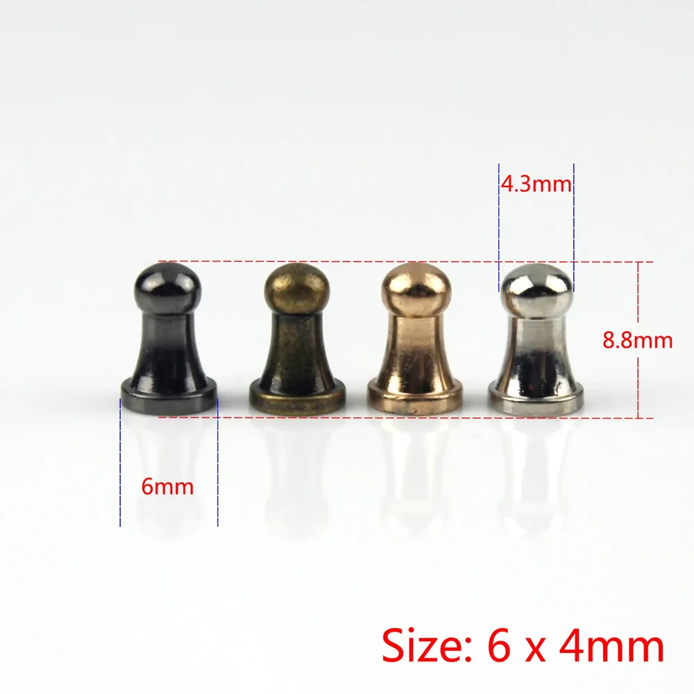 Sam Brown Knöpfe mit Schraubverschluss 6x4mm bis 10x8mm 10 Stück