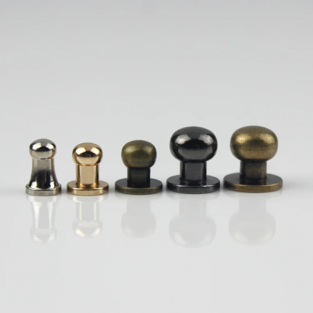 Sam Brown Knöpfe mit Schraubverschluss 6x4mm bis 10x8mm 10 Stück