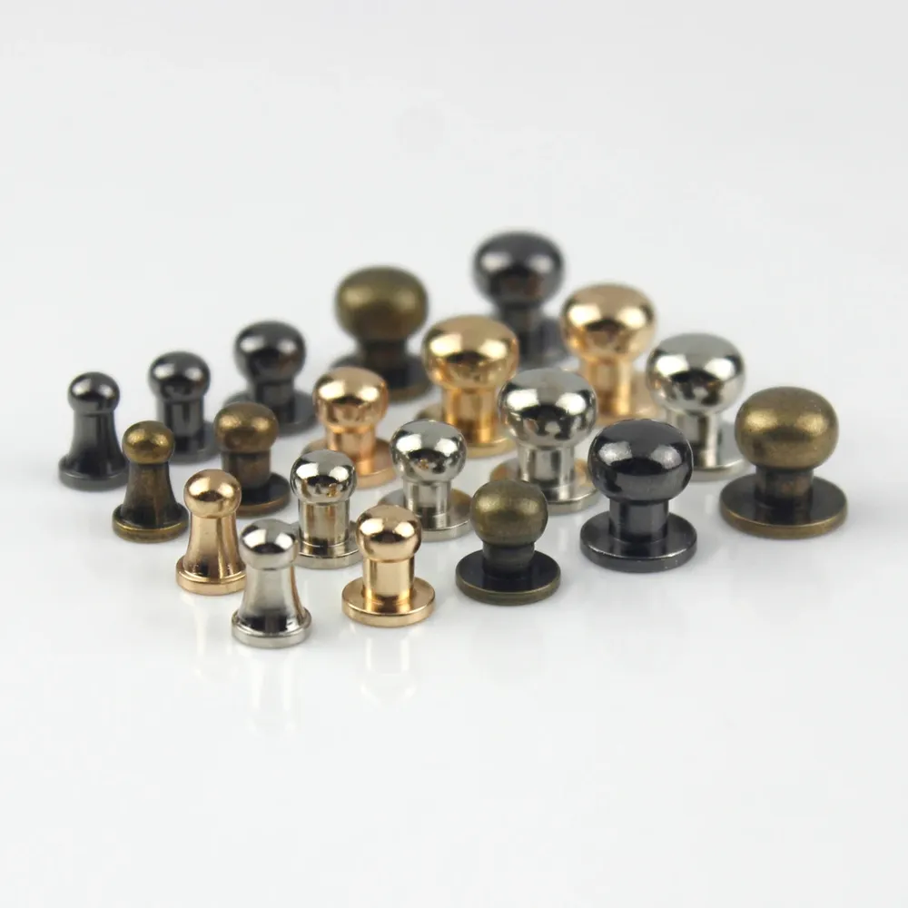 Sam Brown Knöpfe mit Schraubverschluss 6x4mm bis 10x8mm 10 Stück