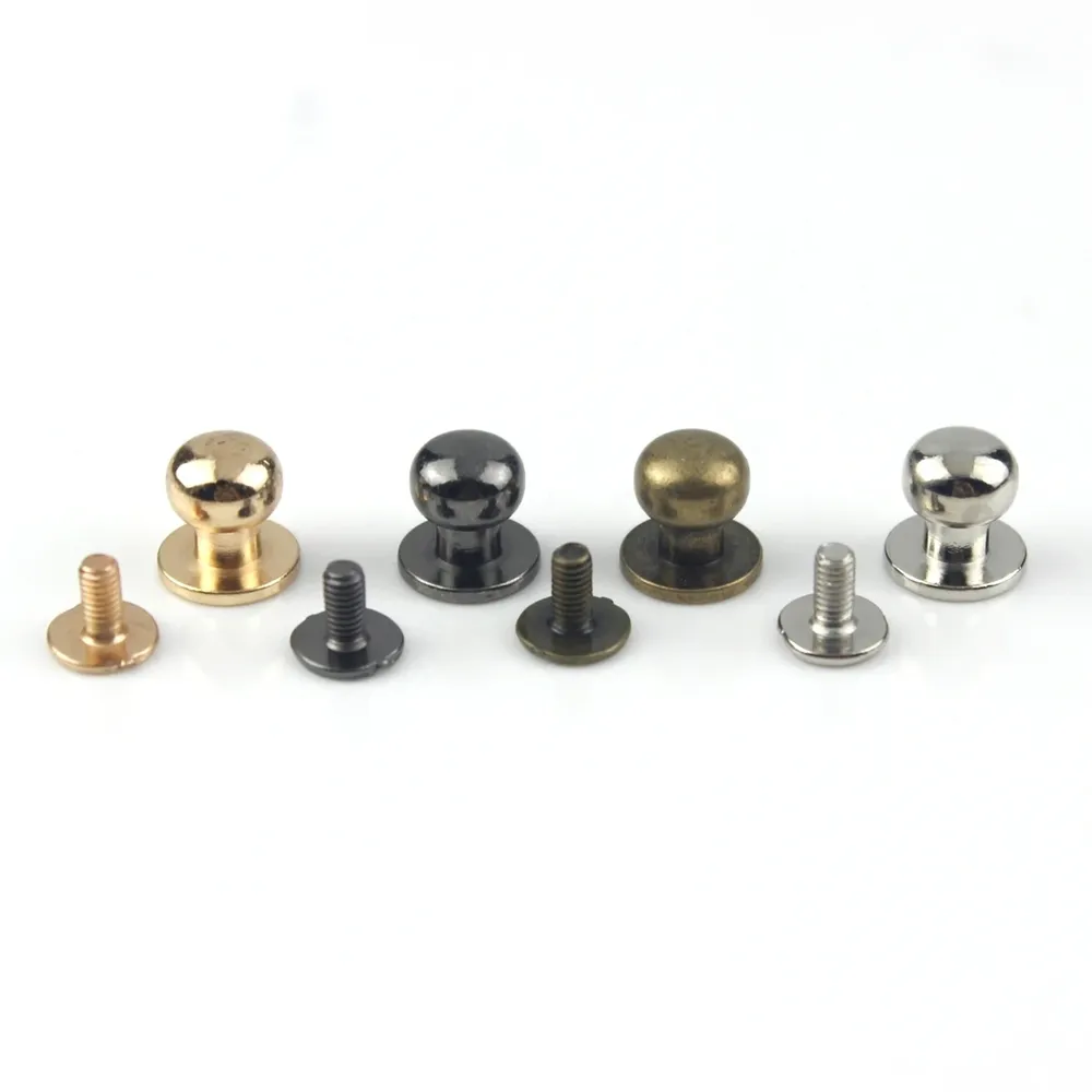 Sam Brown Knöpfe mit Schraubverschluss 6x4mm bis 10x8mm 10 Stück