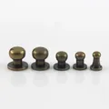 Sam Brown Knöpfe mit Schraubverschluss 6x4mm bis 10x8mm 10 Stück – Farbe Bronze