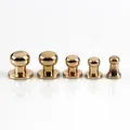 Sam Brown Knöpfe mit Schraubverschluss 6x4mm bis 10x8mm 10 Stück – Farbe Gold