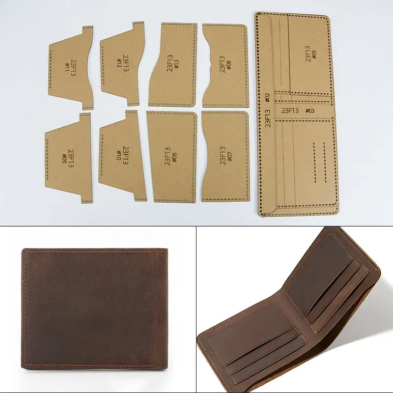 Schablone für Brieftasche Papier für Lederhandwerk