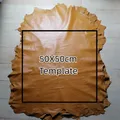 Schaffell Leder Stoff DIY Kleidung Rock Jacke Reparatur – Farbe armeegrün (L)