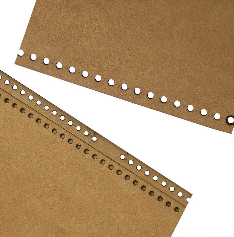 Schnittmuster für Geldbörse Kraftpapier und Acryl