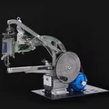 Schuh Nähmaschine Leder manuell oder elektrisch Desktop einstellbar – Farbe grau