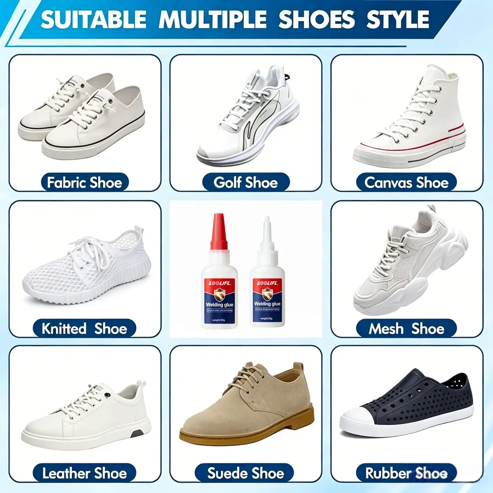 Schuhkleber 20 g transparent wasserfest für Leder und Gummisohlen