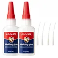 Schuhkleber 20 g transparent wasserfest für Leder und Gummisohlen – Farbe YXJ-C-20g-2pcs