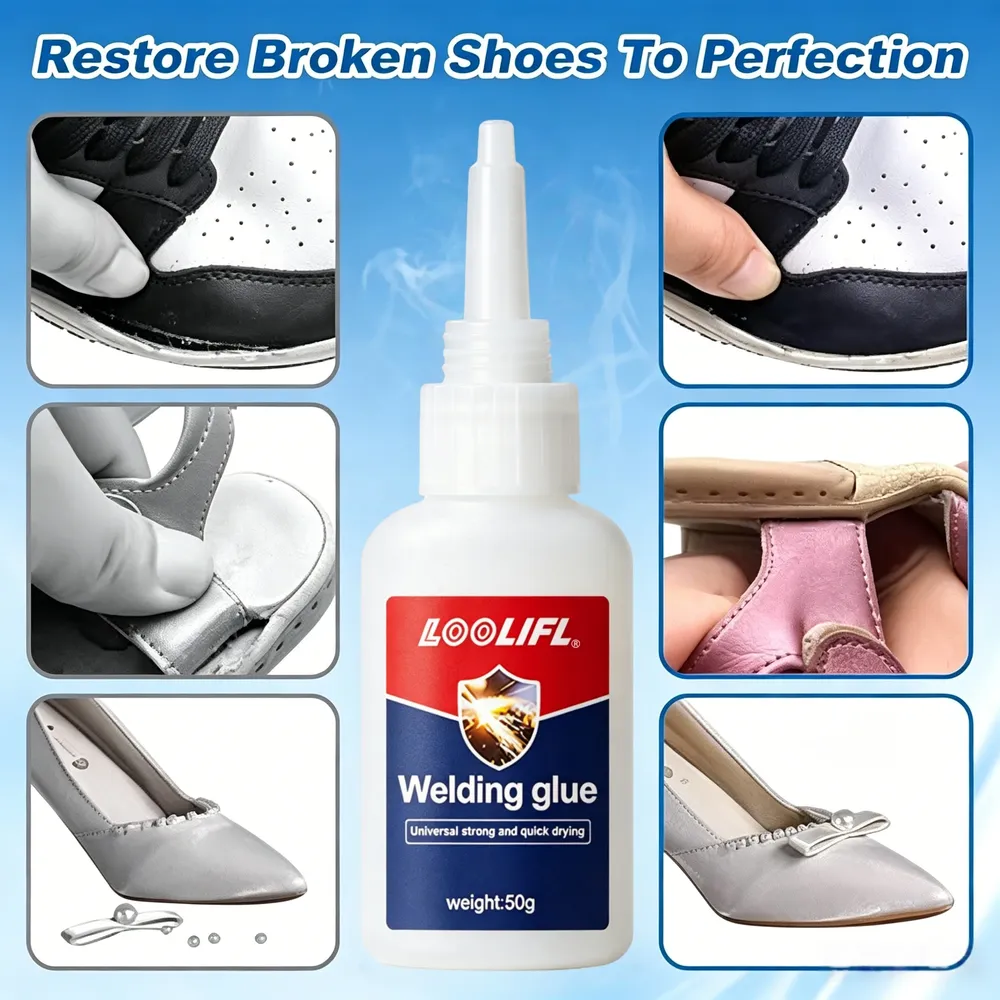 Schuhkleber 20 g transparent wasserfest für Leder und Gummisohlen
