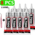 Schuhkleber B7000/T7000 15 bis 110 ml für Lederschuhe – Farbe 110G-8Pcs-1Nz