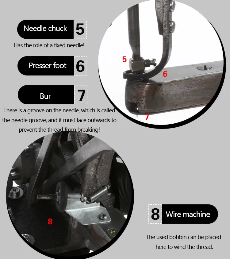Schuhreparaturmaschine Leder Bekleidung Nähmaschine manuell