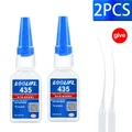 Sekundenkleber 20g stark schnell trocknend für Leder Gummi Holz – Farbe 20g-435-2PCS