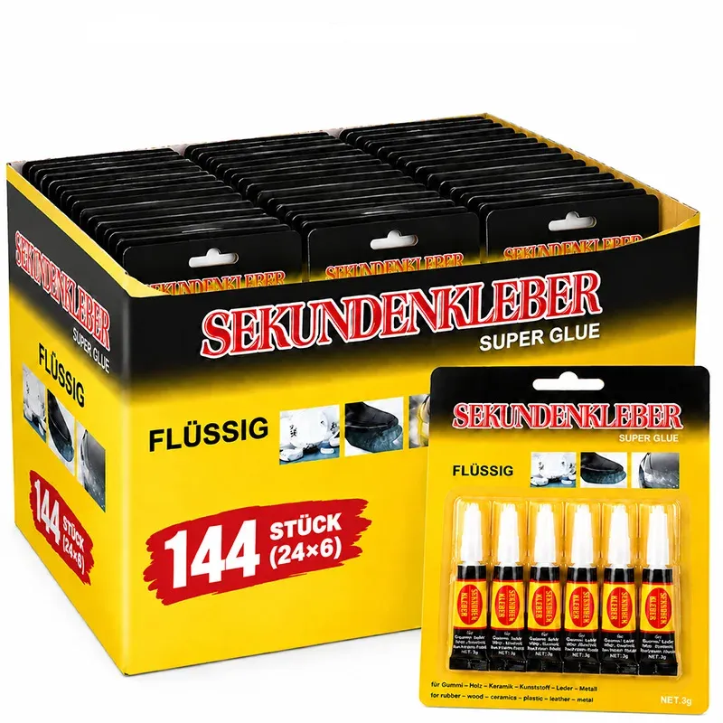 Sekundenkleber stark haftend für Leder Holz und Metall 3 Gramm