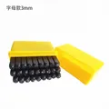 Stempelset Buchstaben Zahlen Stahl 3 bis 5 mm – Farbe Alphabets 3mm
