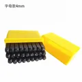 Stempelset Buchstaben Zahlen Stahl 3 bis 5 mm – Farbe Alphabets 4mm