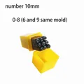 Stempelset Buchstaben Zahlen Stahl 3 bis 5 mm – Farbe Numbers 10mm