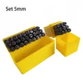 Stempelset Buchstaben Zahlen Stahl 3 bis 5 mm – Farbe Set 5mm