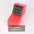 Stempelset Zahlen Buchstaben 2 bis 2,5 mm für Leder Holz Metall – Farbe 10mm Numbers