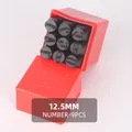 Stempelset Zahlen Buchstaben 2 bis 2,5 mm für Leder Holz Metall – Farbe 12.5mm Numbers