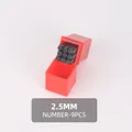 Stempelset Zahlen Buchstaben 2 bis 2,5 mm für Leder Holz Metall – Farbe 2.5mm Numbers