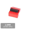 Stempelset Zahlen Buchstaben 2 bis 2,5 mm für Leder Holz Metall – Farbe 2.5mm Letters