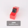 Stempelset Zahlen Buchstaben 2 bis 2,5 mm für Leder Holz Metall – Farbe 2mm Numbers