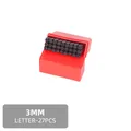 Stempelset Zahlen Buchstaben 2 bis 2,5 mm für Leder Holz Metall – Farbe 3mm Letters