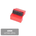 Stempelset Zahlen Buchstaben 2 bis 2,5 mm für Leder Holz Metall – Farbe 4mm Letters