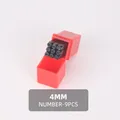 Stempelset Zahlen Buchstaben 2 bis 2,5 mm für Leder Holz Metall – Farbe 4mm Numbers