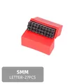 Stempelset Zahlen Buchstaben 2 bis 2,5 mm für Leder Holz Metall – Farbe 5mm Letters