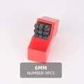 Stempelset Zahlen Buchstaben 2 bis 2,5 mm für Leder Holz Metall – Farbe 6mm Numbers