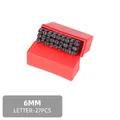 Stempelset Zahlen Buchstaben 2 bis 2,5 mm für Leder Holz Metall – Farbe 6mm Letters