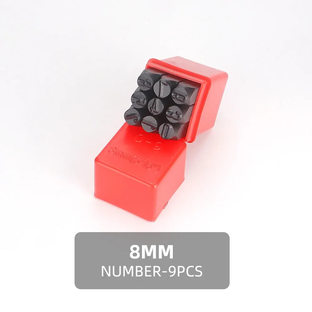 Stempelset Zahlen Buchstaben 2 bis 2,5 mm für Leder Holz Metall