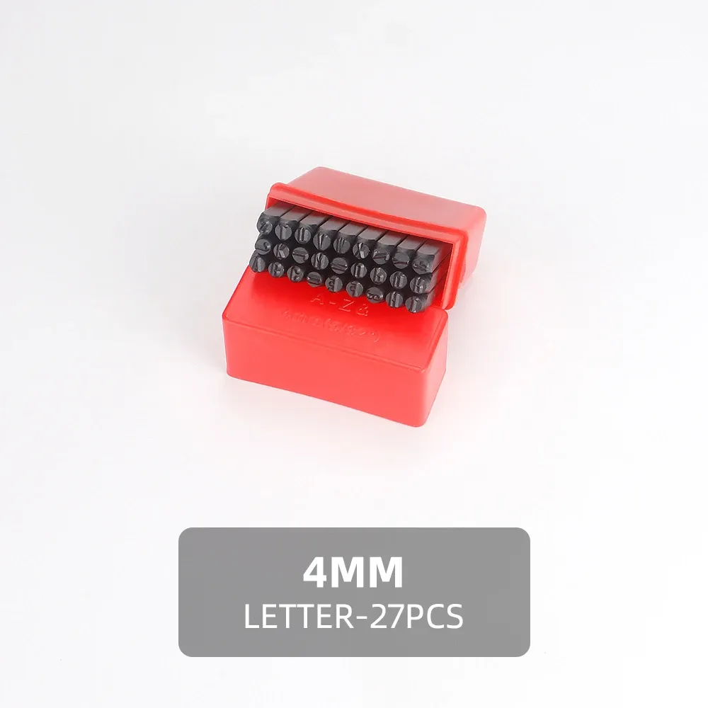 Stempelset Zahlen Buchstaben 2 bis 2,5 mm für Leder Holz Metall