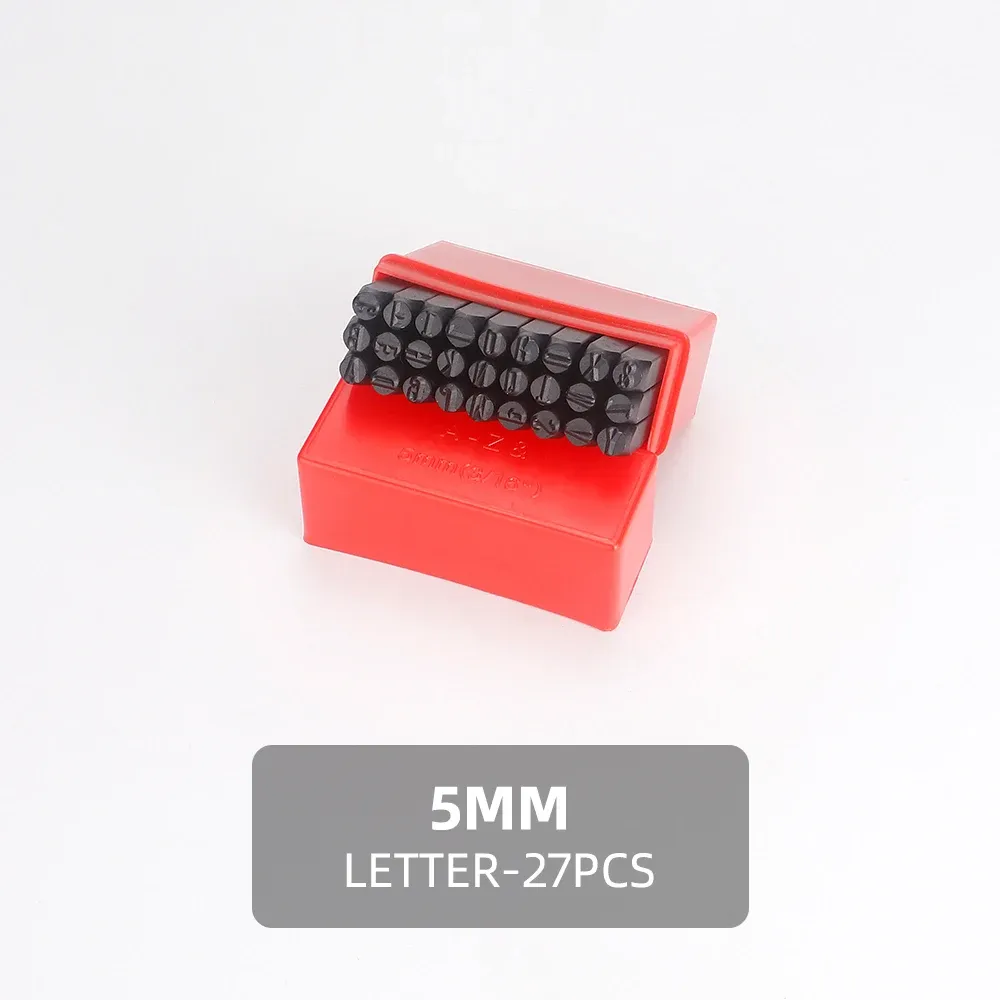 Stempelset Zahlen Buchstaben 2 bis 2,5 mm für Leder Holz Metall