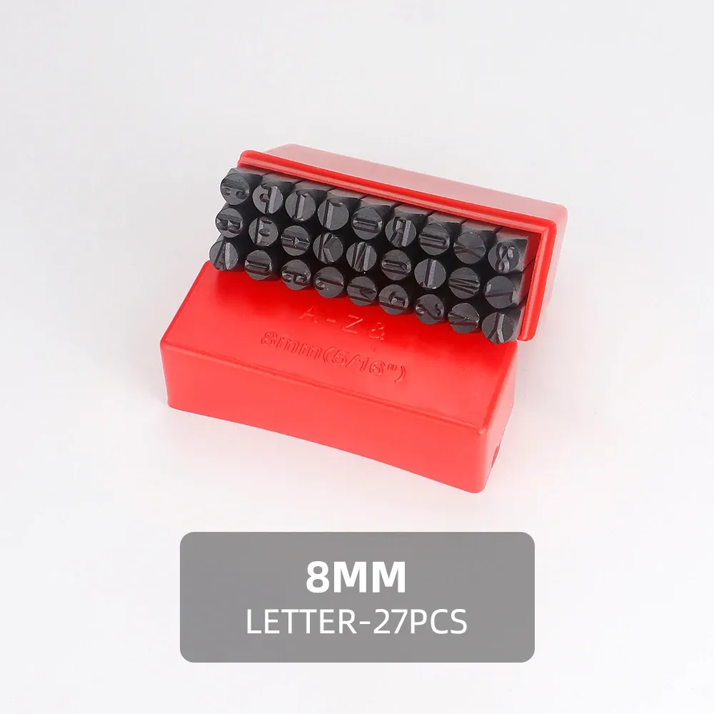 Stempelset Zahlen Buchstaben 2 bis 2,5 mm für Leder Holz Metall